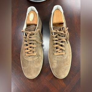 Loro Piana Tennis walk 70s brown Suede leather Sneakers size 10
